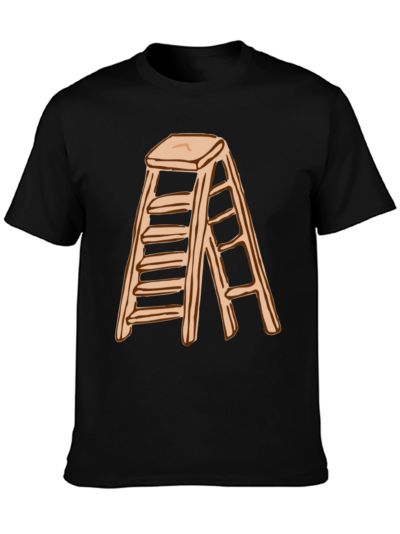 Ladder Graphic T-Shirt - Black