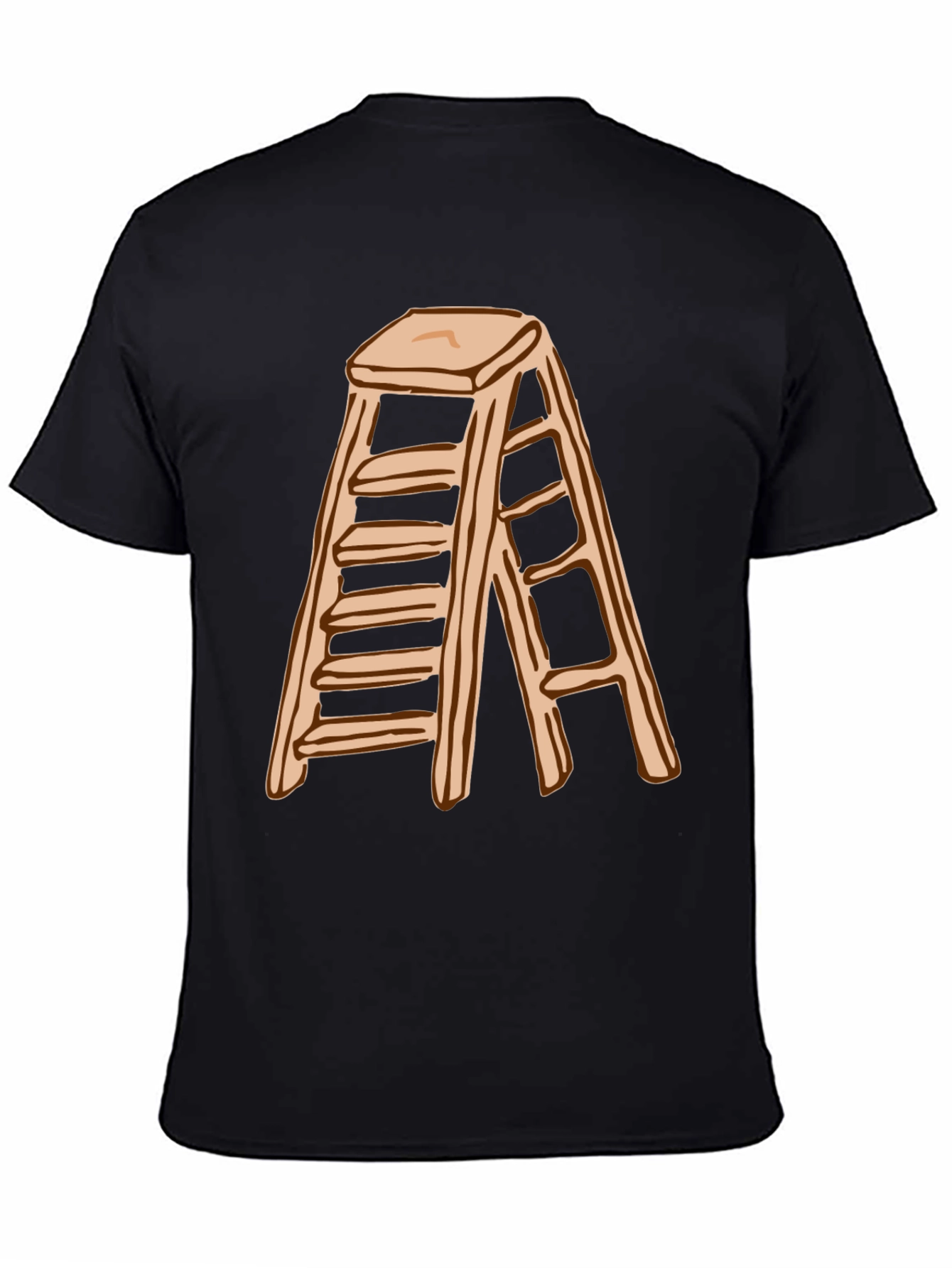 Ladder Graphic T-Shirt - Black