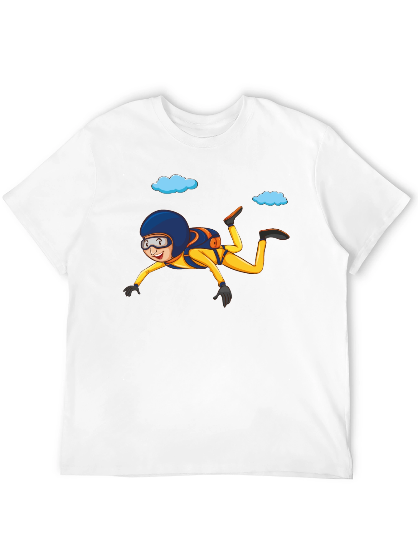 Skydiving T-Shirt Cartoon Graphic Tee