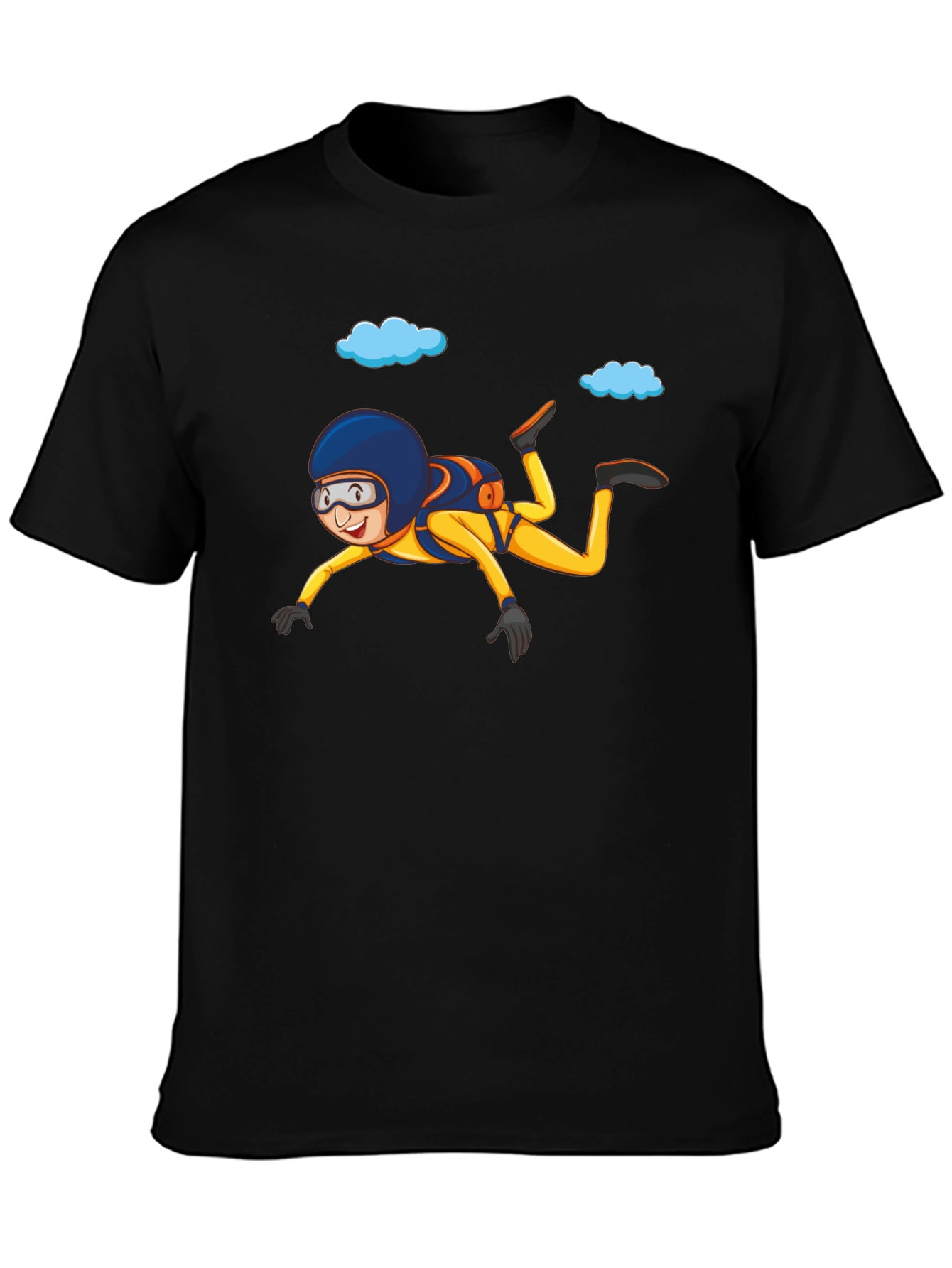 Skydiving T-Shirt Cartoon Graphic Tee