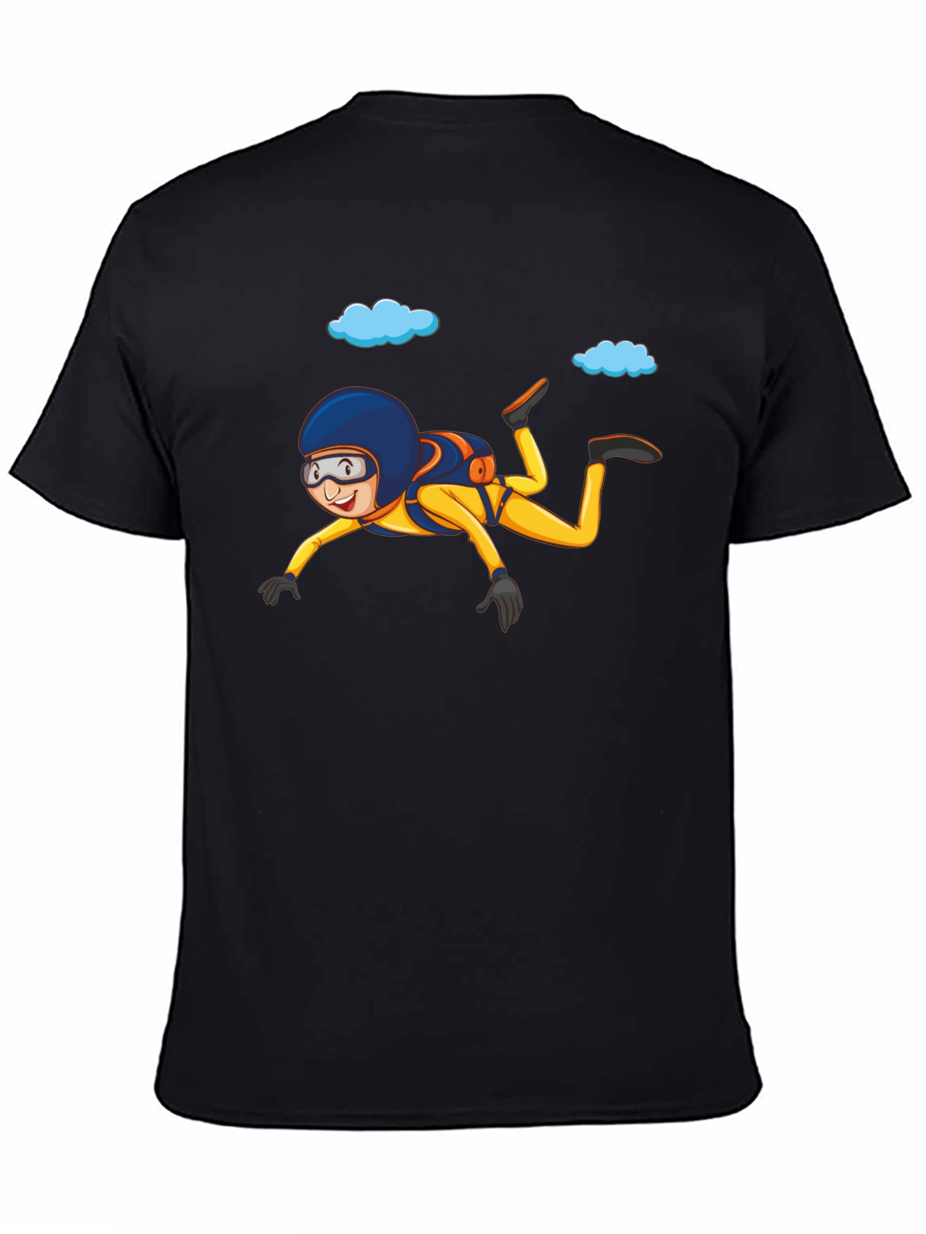 Skydiving T-Shirt Cartoon Graphic Tee