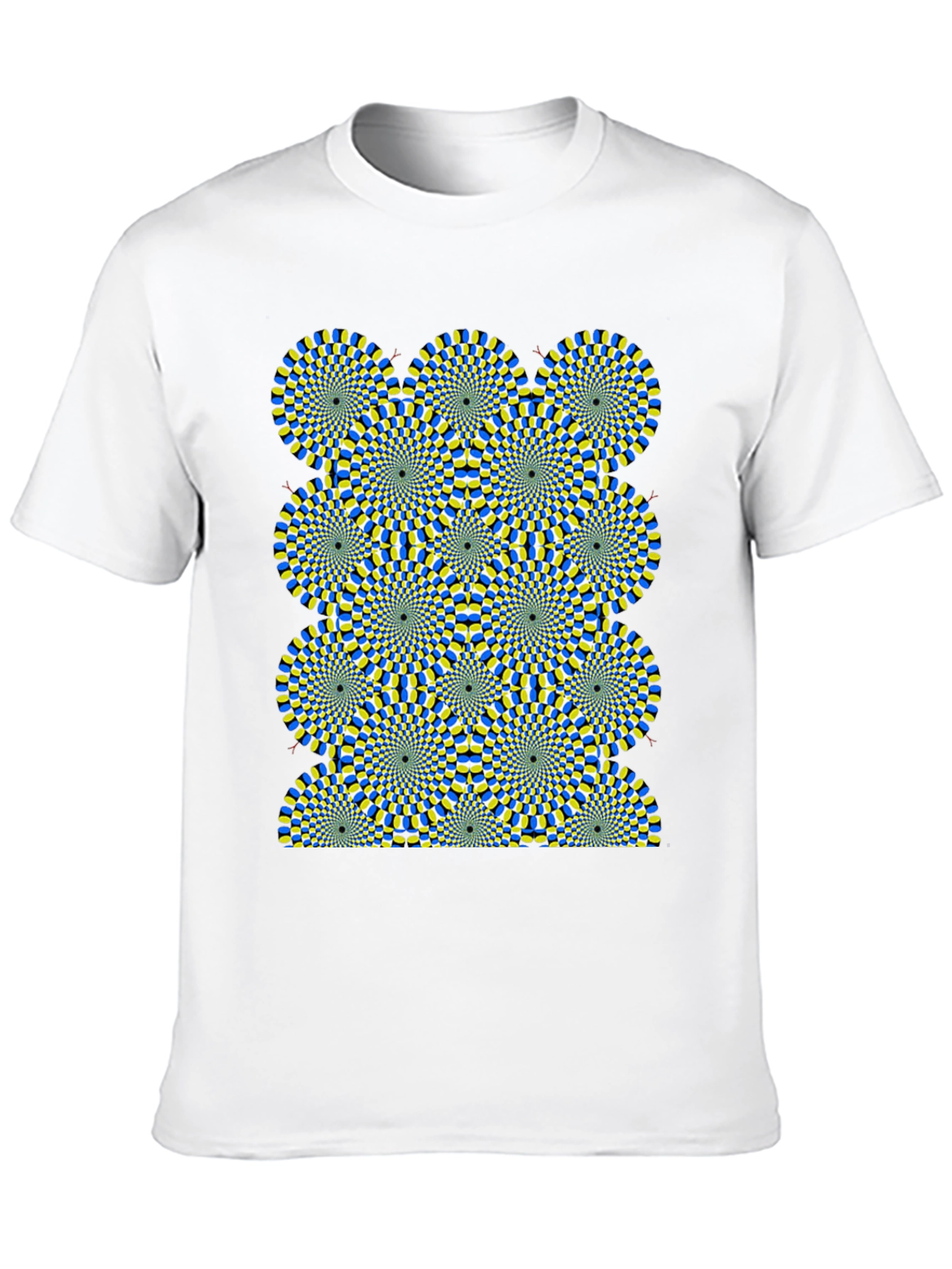 Optical Illusion Graphic Black T-Shirt