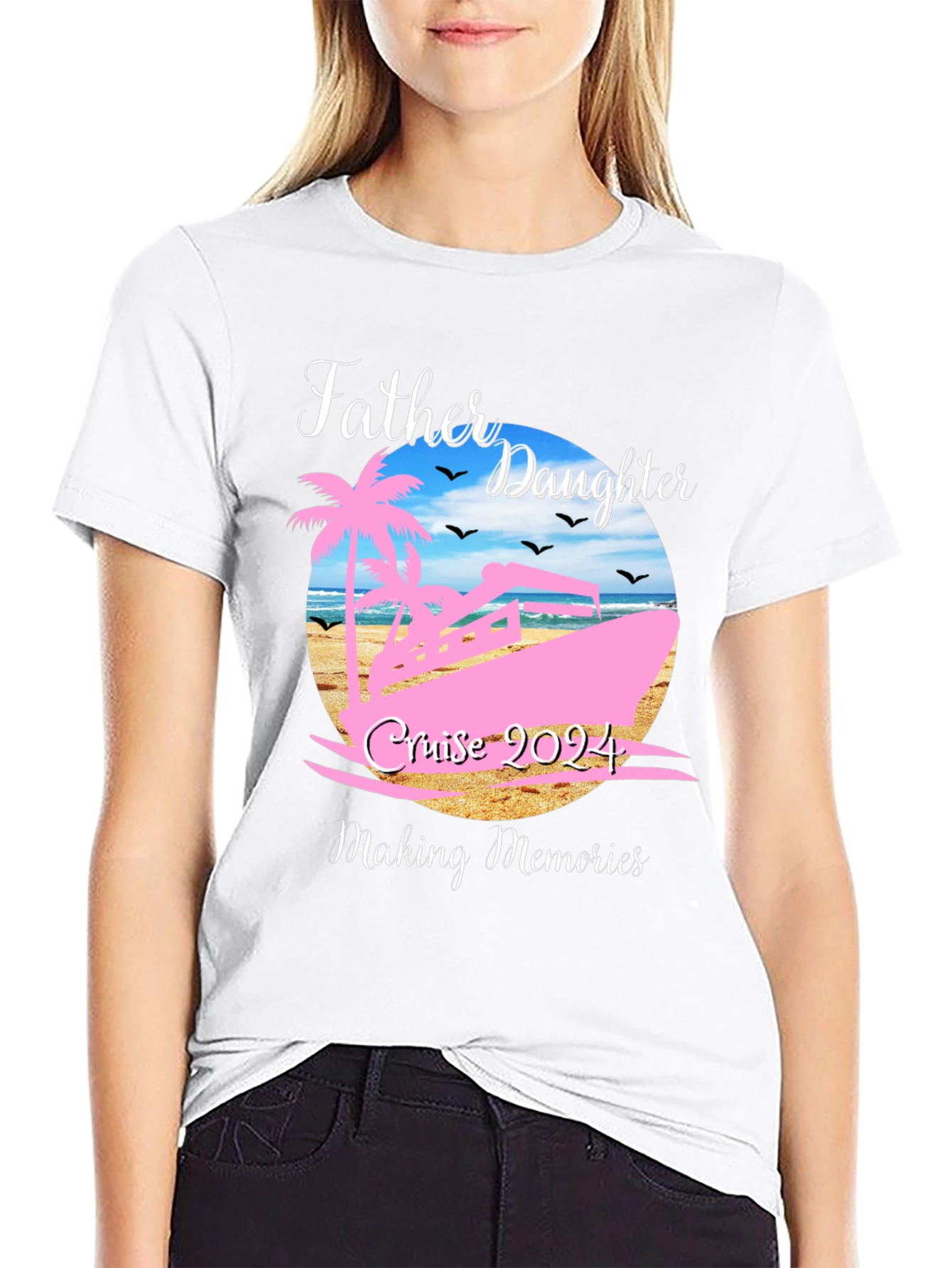 Father Daughter Cruise 2024 Matching Vacation Tee