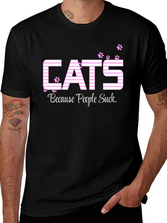 Cats Because People Suck T-Shirt