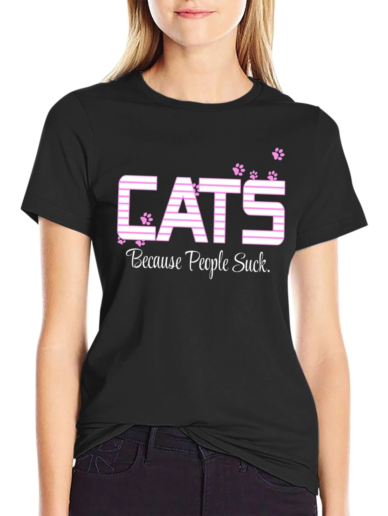 Cats Because People Suck T-Shirt