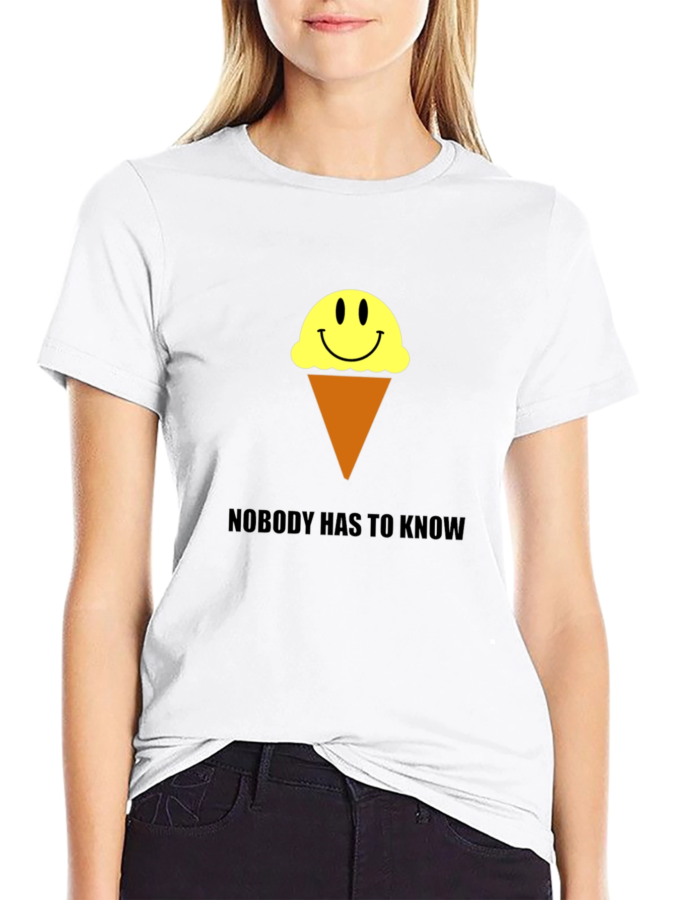 Ice Cream Smile T-Shirt - Nobody Has to Know