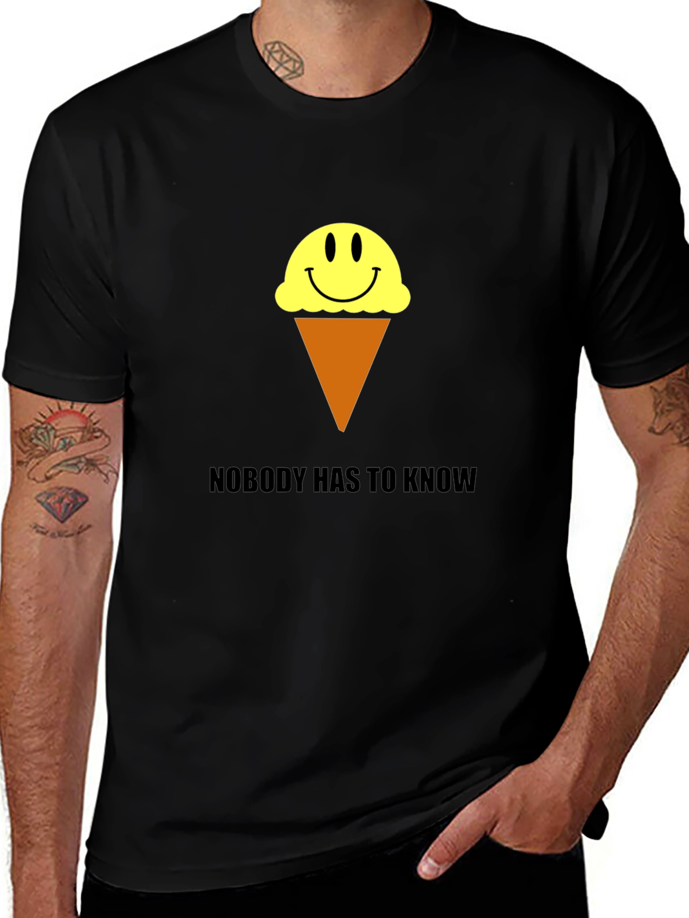 Ice Cream Smile T-Shirt - Nobody Has to Know