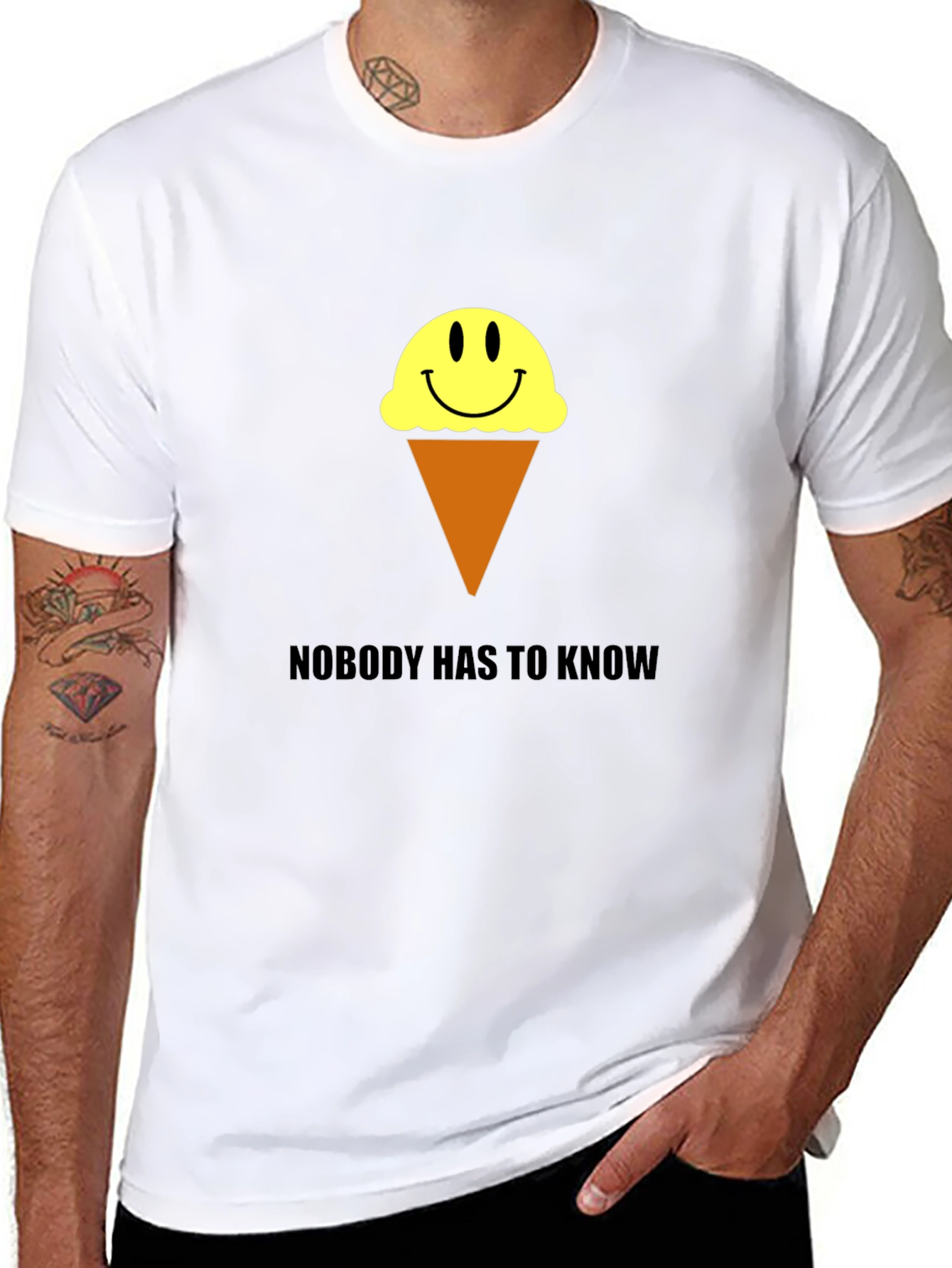 Ice Cream Smile T-Shirt - Nobody Has to Know