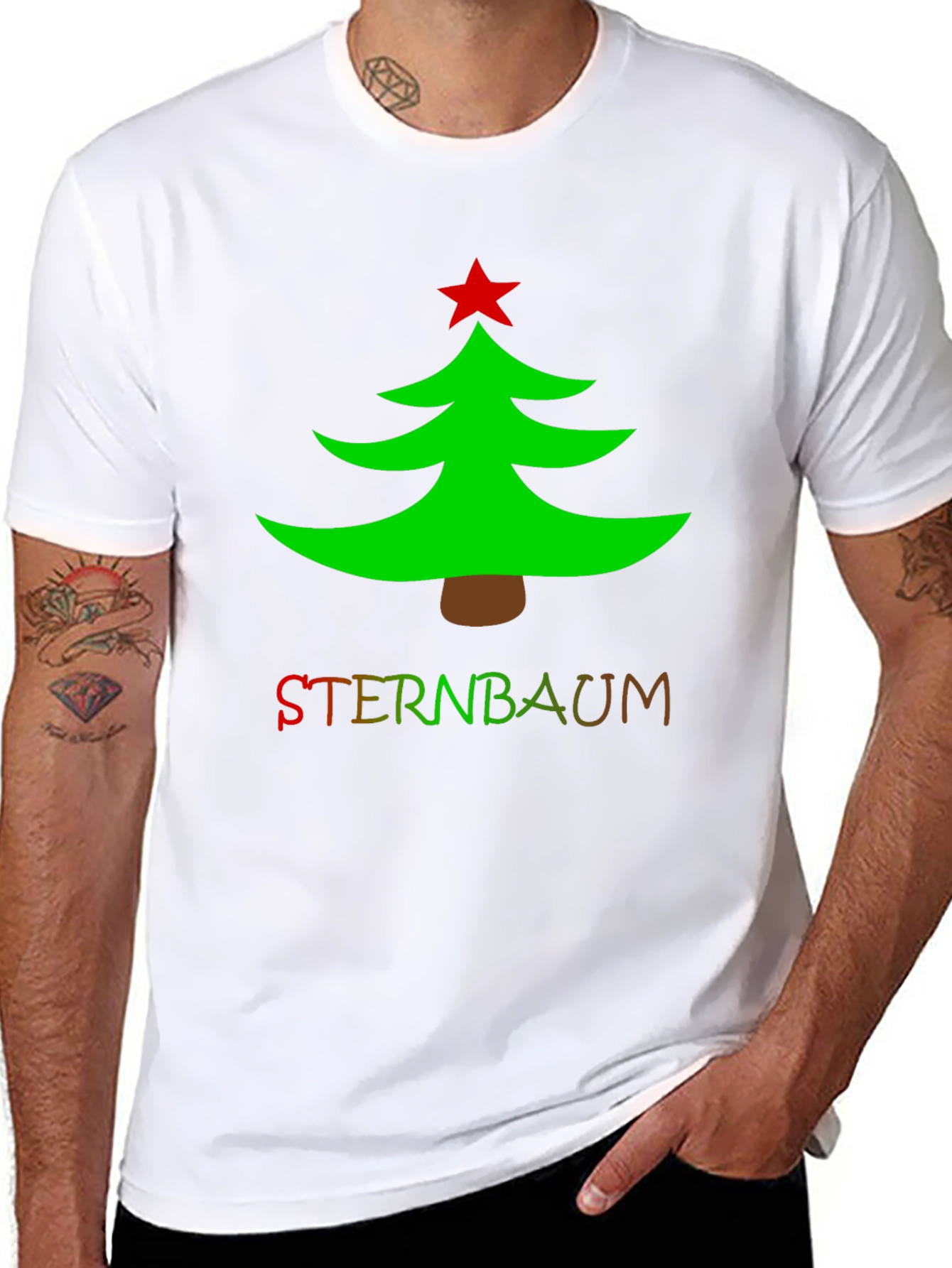 Festive Christmas Tree Graphic Tee