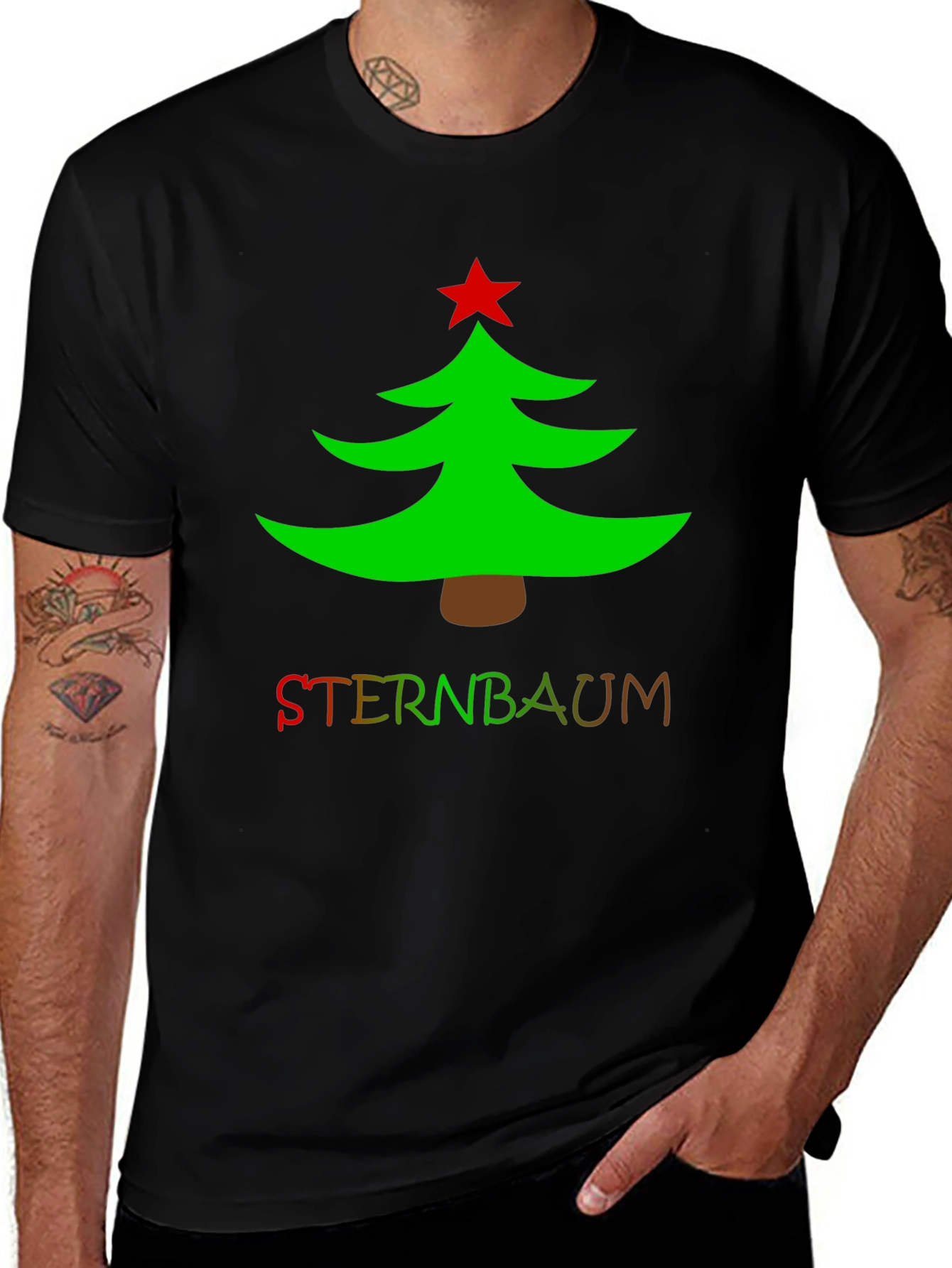 Festive Christmas Tree Graphic Tee