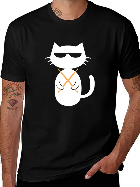 Cool Cat Drummer T-Shirt