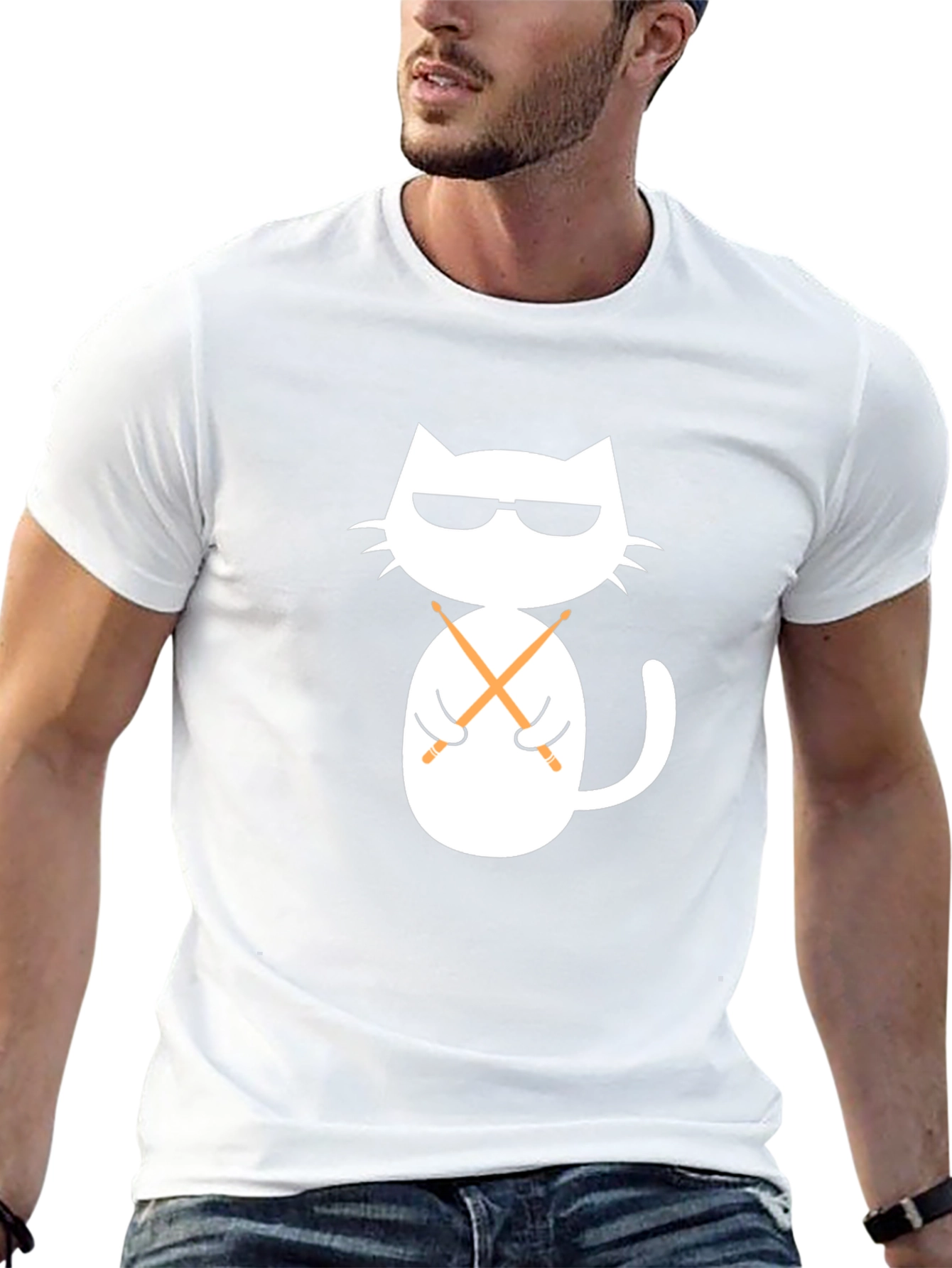 Cool Cat Drummer T-Shirt