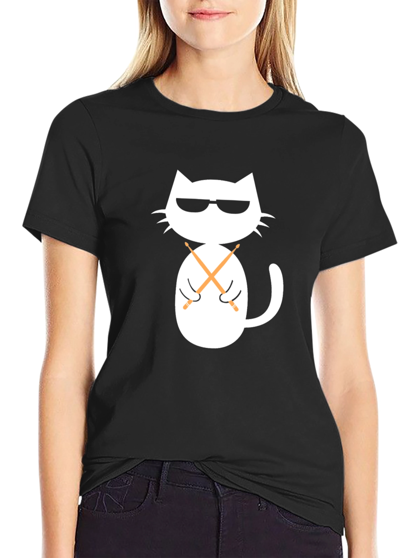 Cool Cat Drummer T-Shirt