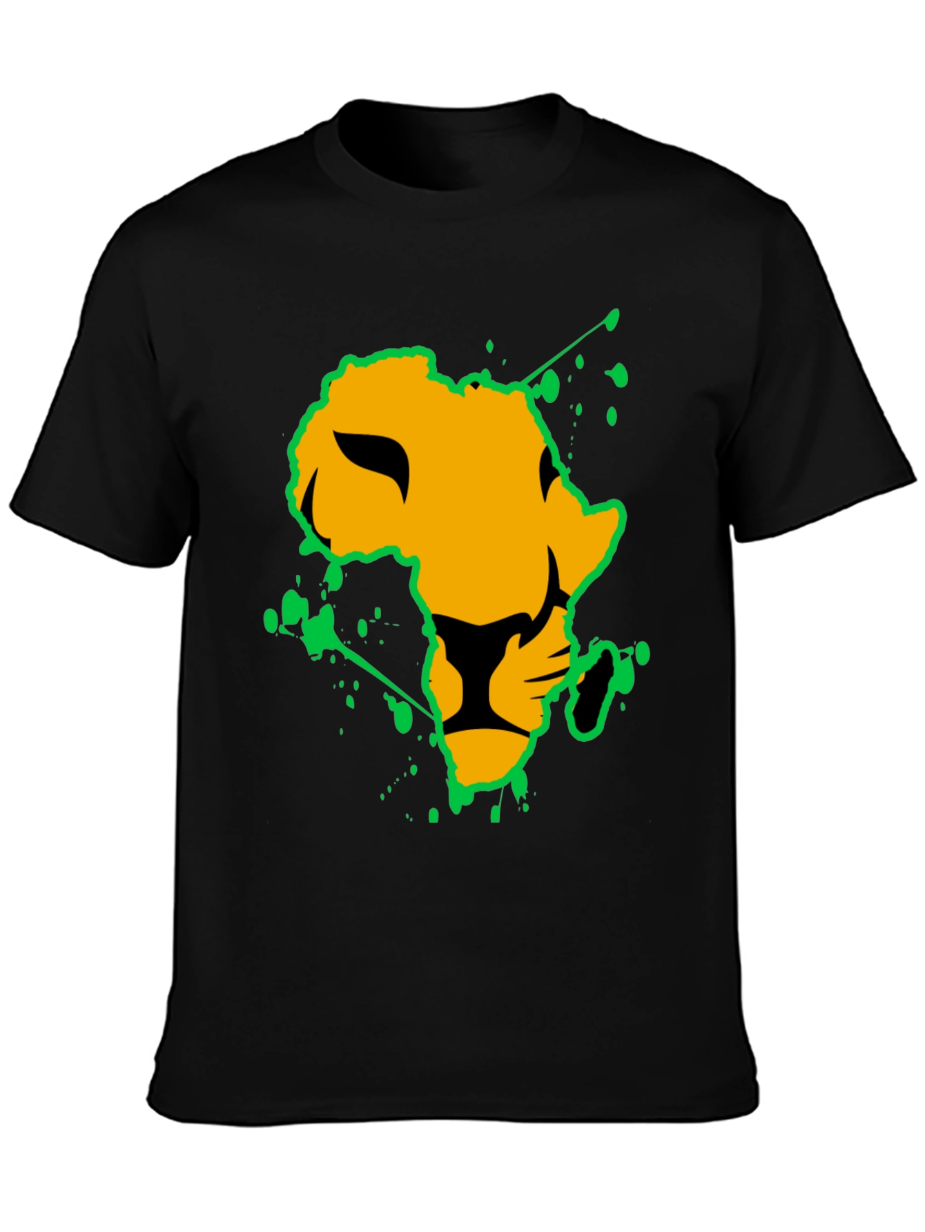 Lion Africa Graphic Tee - Black