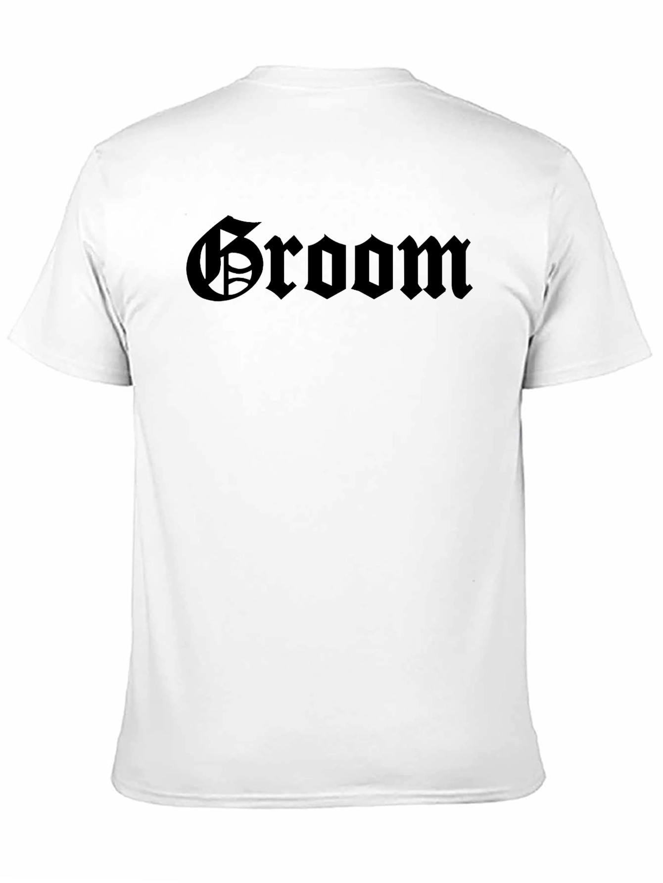 Groom Gothic Text T-Shirt - Wedding Apparel