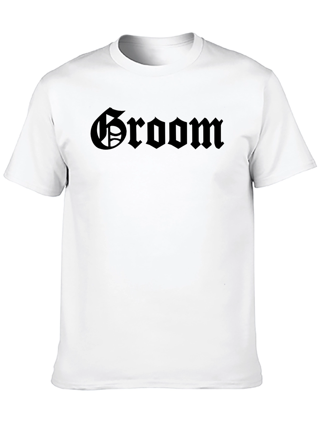 Groom Gothic Text T-Shirt - Wedding Apparel