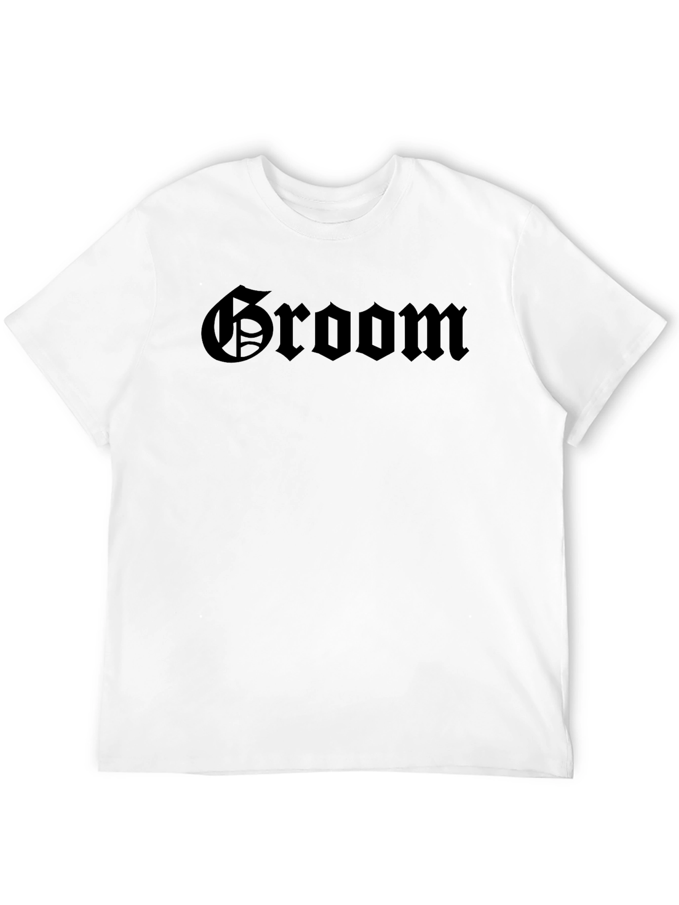 Groom Gothic Text T-Shirt - Wedding Apparel