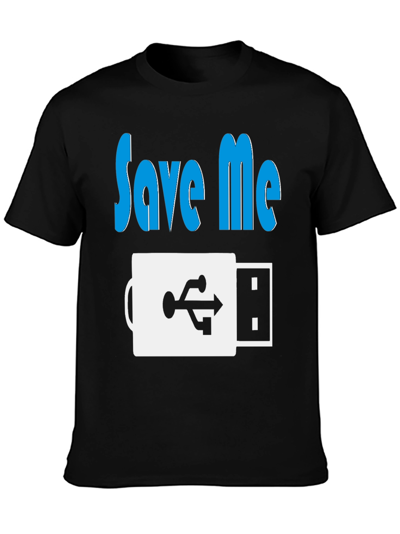 Save Me USB T-Shirt - Funny Geek Tee