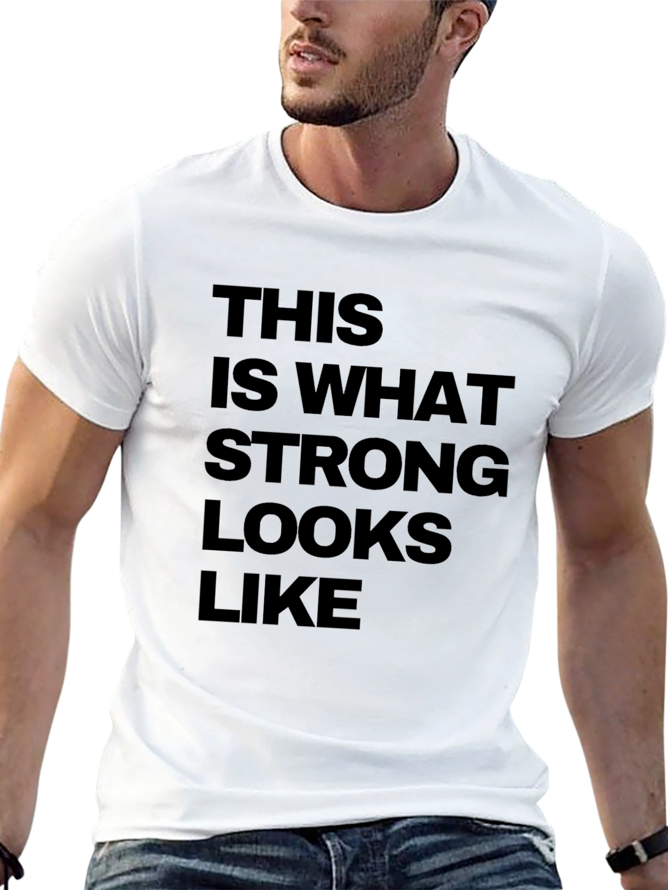 Strong Looks Graphic Tee - Black