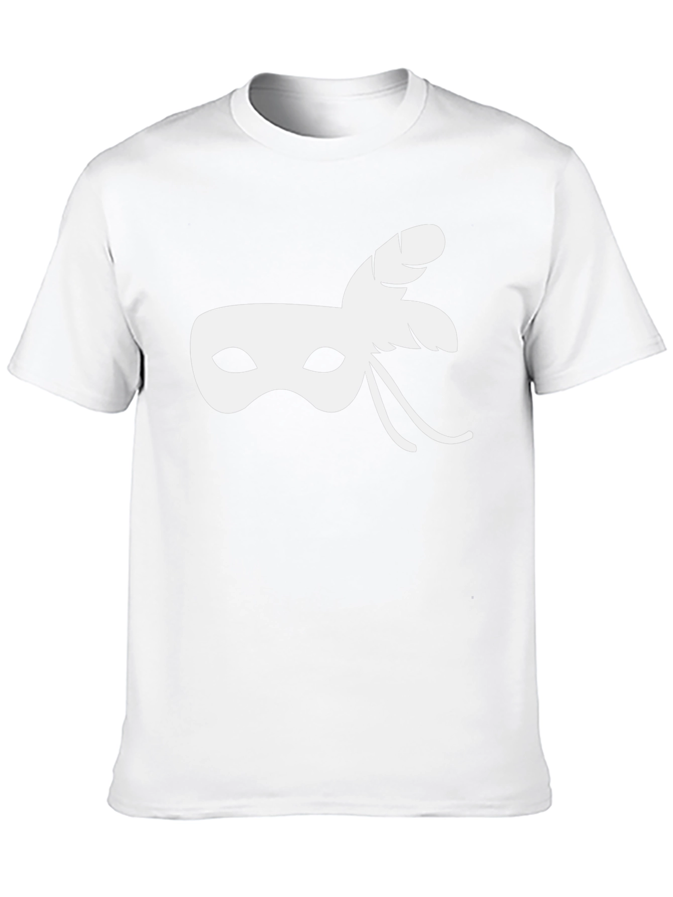 Masquerade Mask Graphic T-Shirt - Black