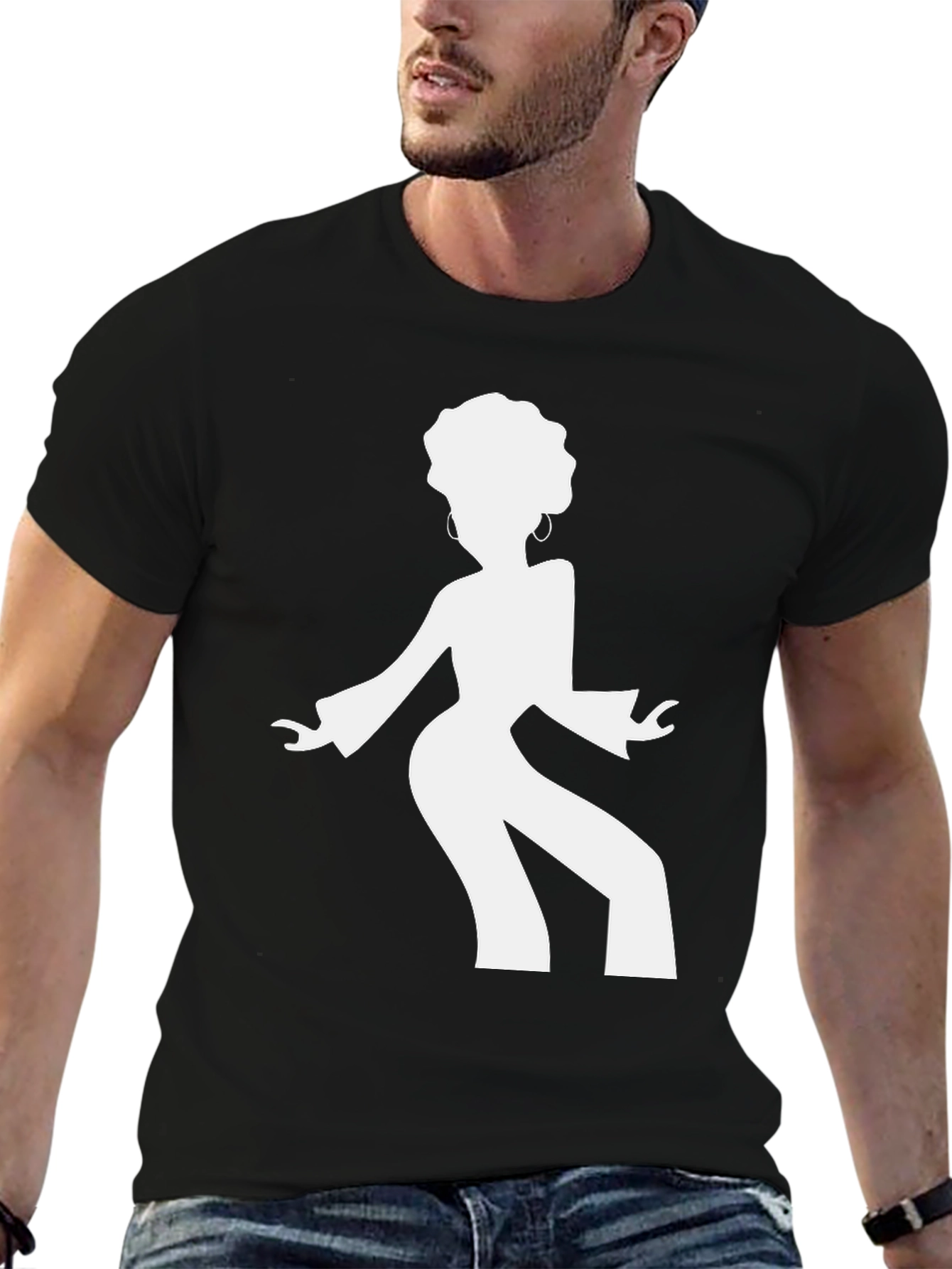 Funky Afro Silhouette T-Shirt
