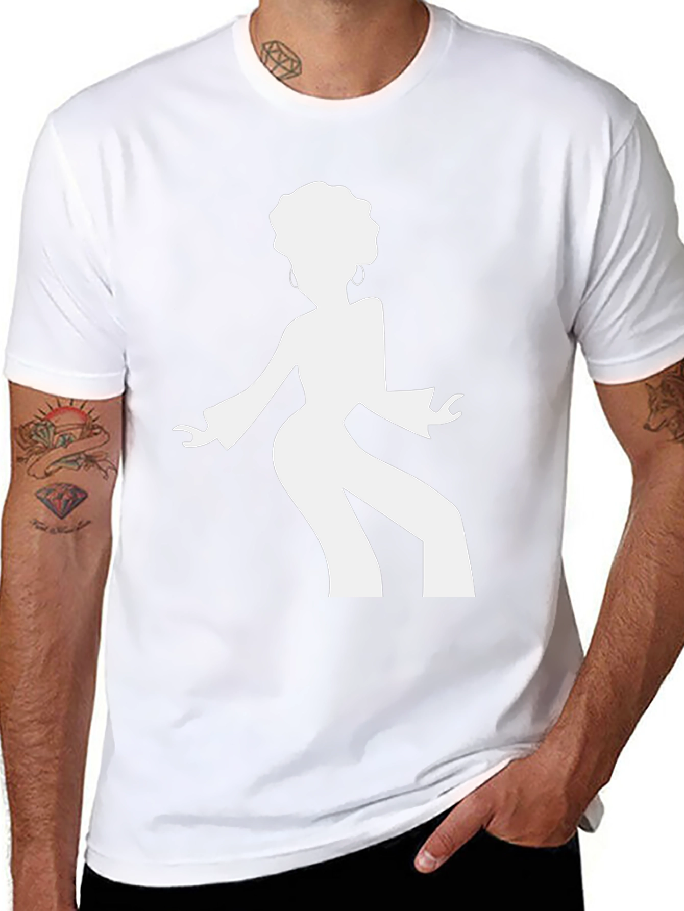 Funky Afro Silhouette T-Shirt