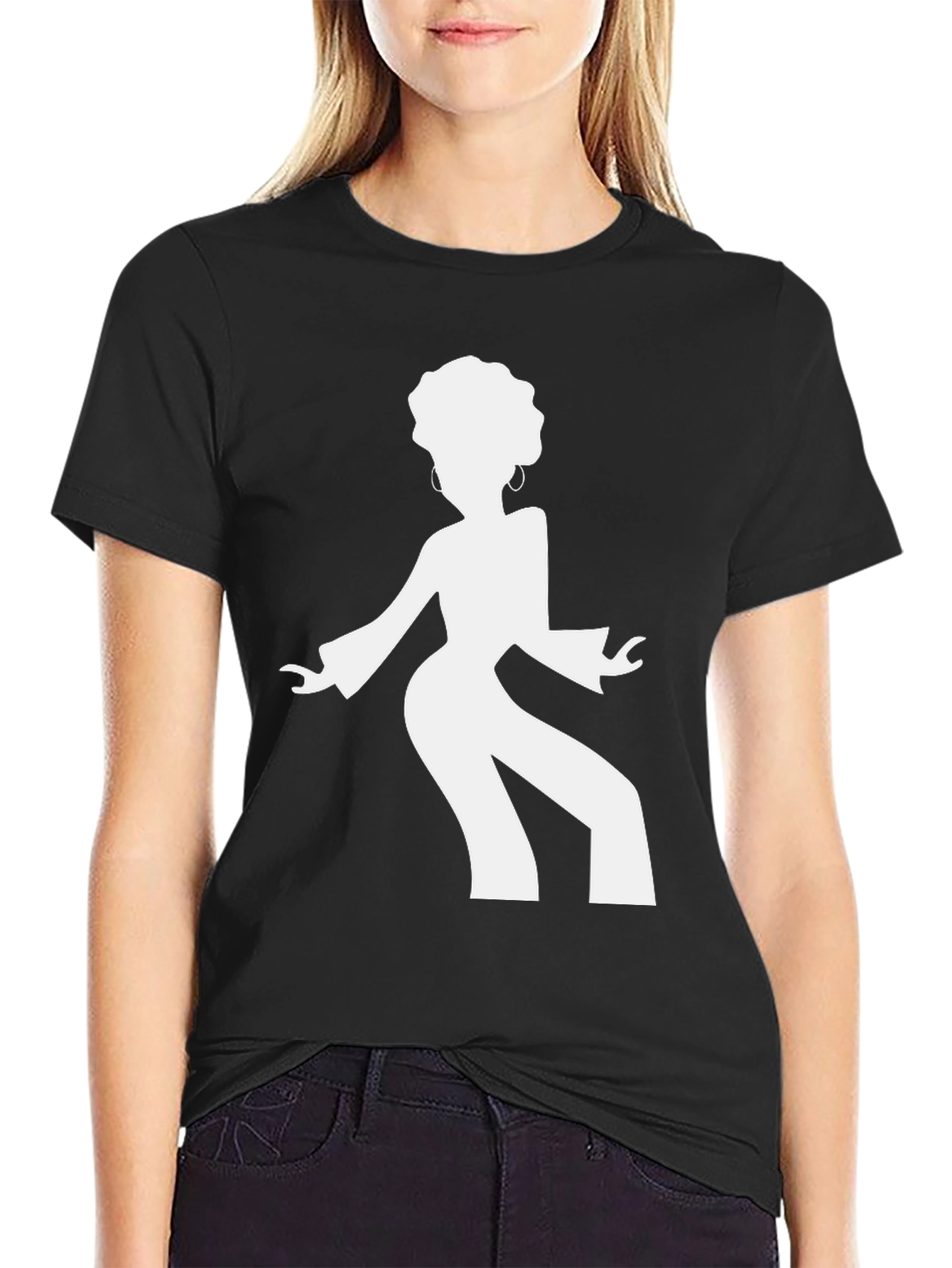 Funky Afro Silhouette T-Shirt