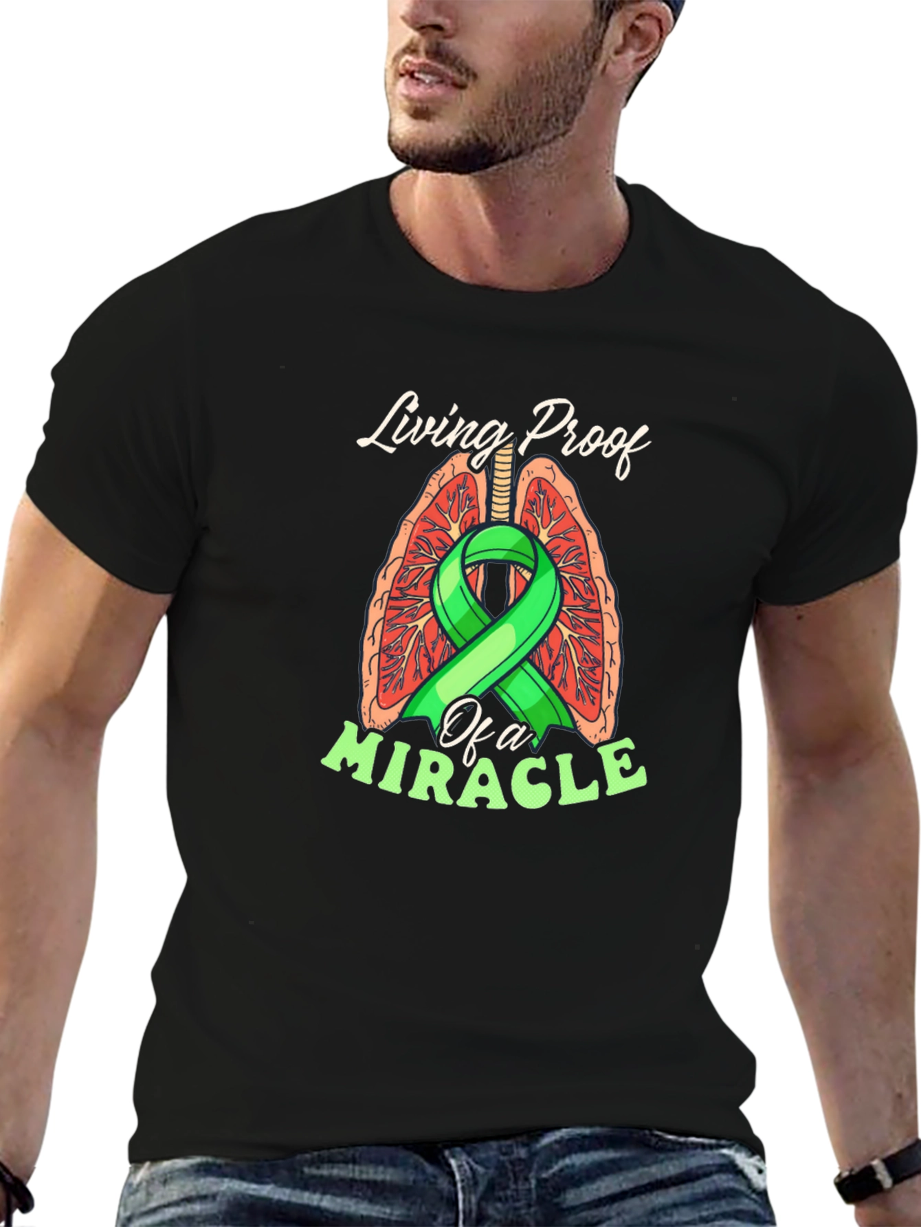 Living Proof Miracle Lung Cancer Awareness T-Shirt