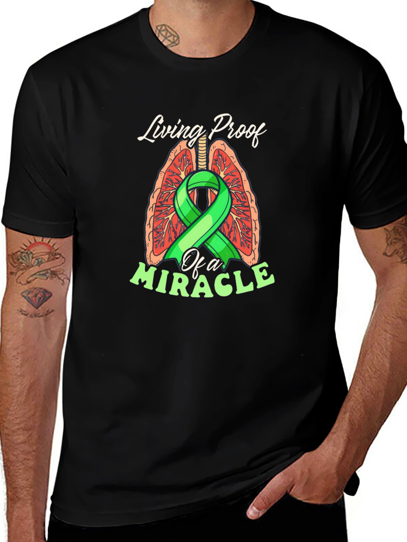Living Proof Miracle Lung Cancer Awareness T-Shirt