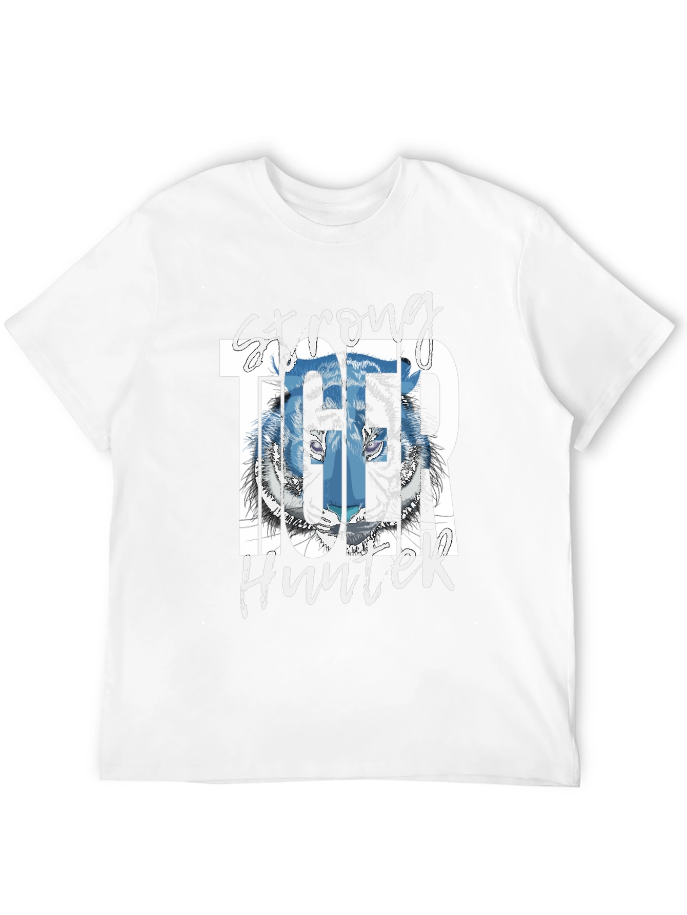 Strong Tiger Hunter Graphic T-Shirt
