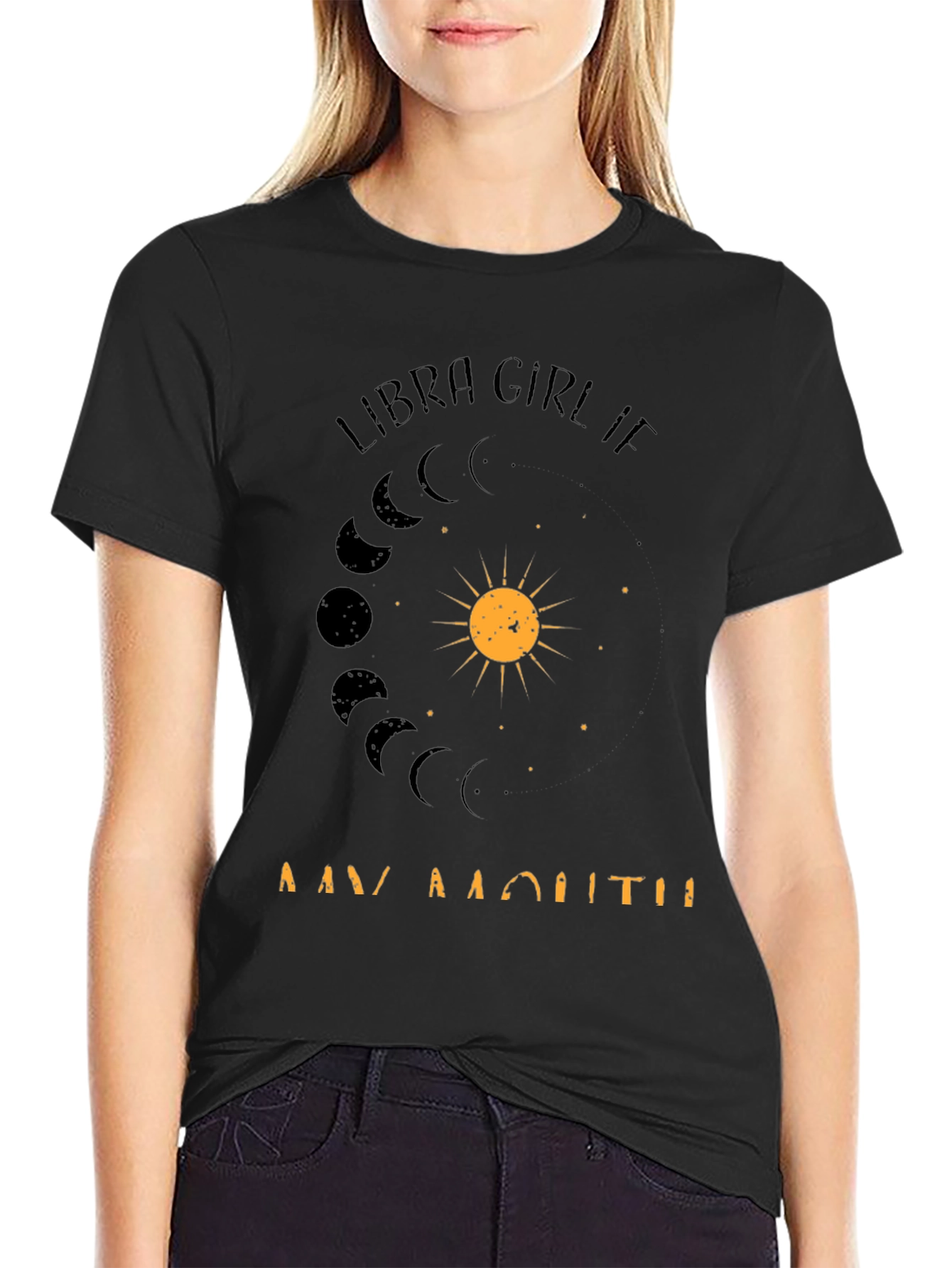 Libra Girl Birthday Month T-Shirt - Zodiac Design