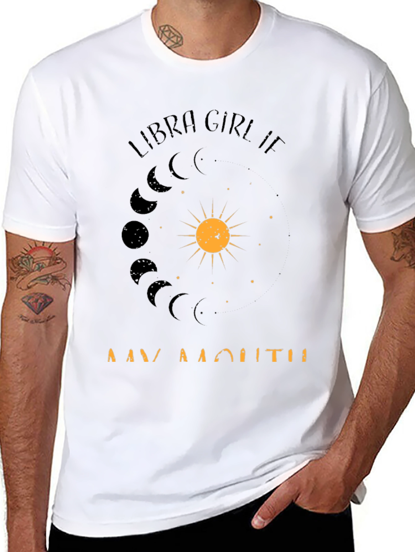 Libra Girl Birthday Month T-Shirt - Zodiac Design