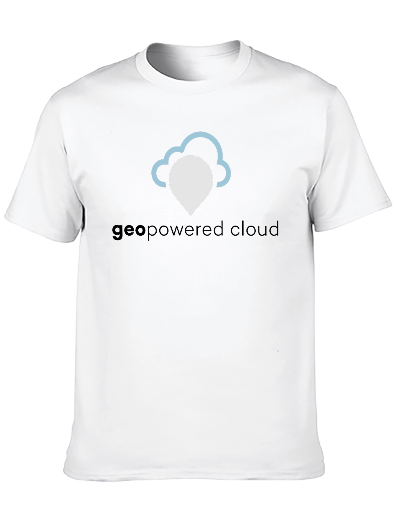 GeoPowered Cloud Black T-Shirt