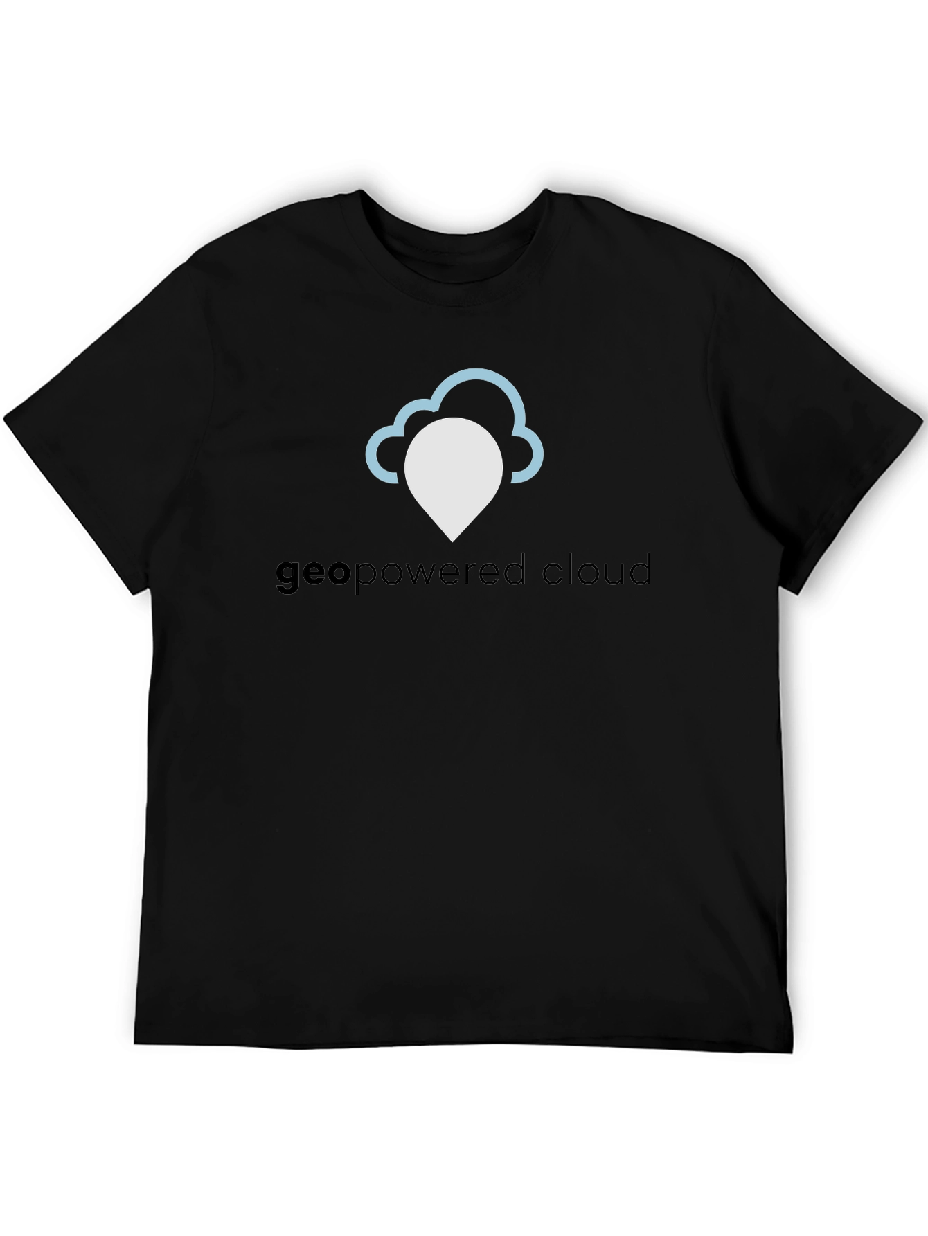 GeoPowered Cloud Black T-Shirt