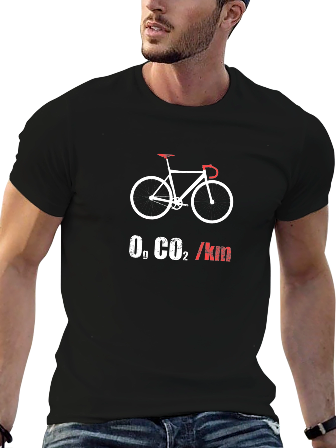 Eco-Friendly Bike T-Shirt - Zero CO2 Emissions