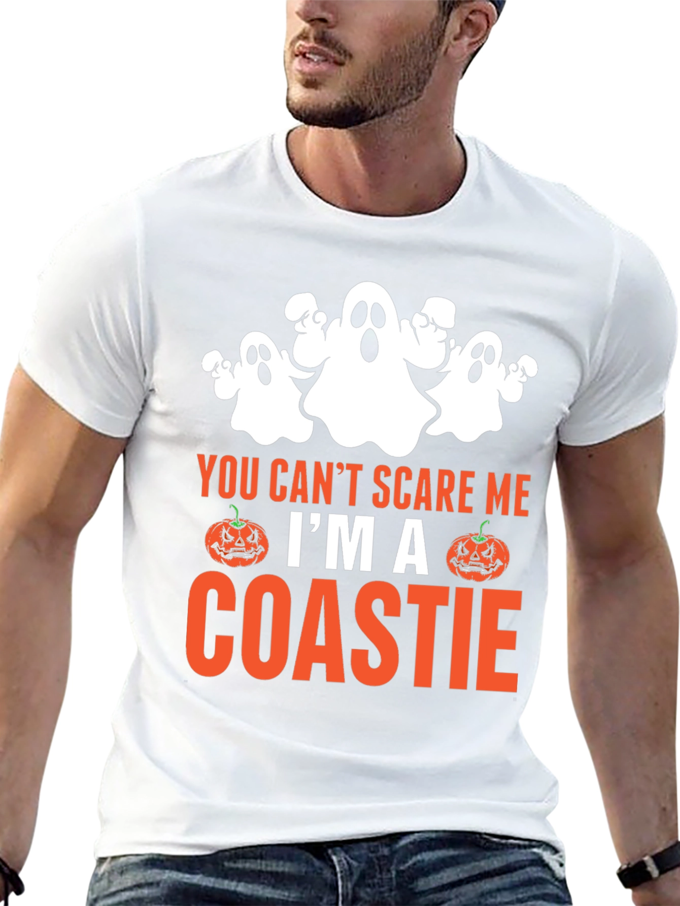Funny Halloween Coastie Graphic T-Shirt